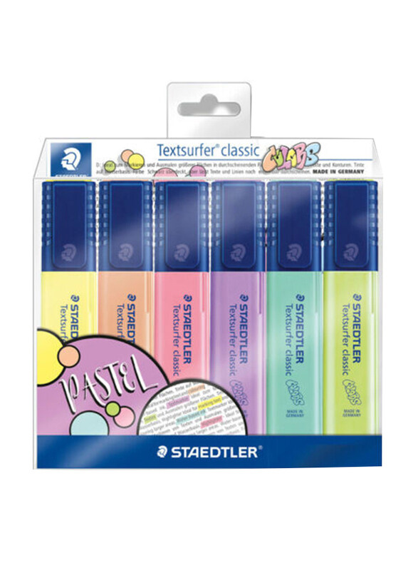 

Staedtler StaEDT Perfumeler Textsurfer Pastel Highlighter, 6 Pieces, Mutlticolour