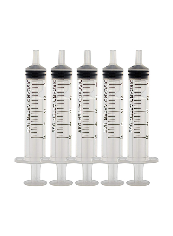 Disposable Syringe, 100 x 5ml, Clear