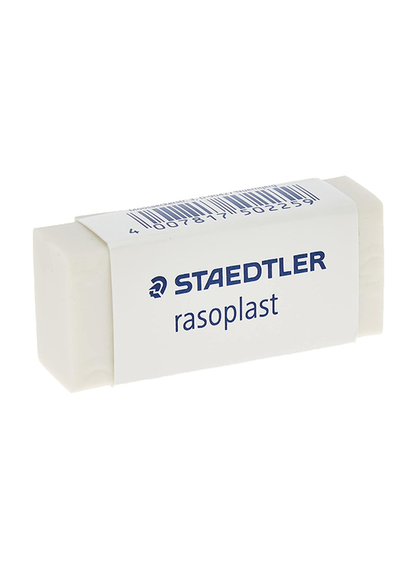 Staedtler Raso Plast Pencil Eraser, Small, White
