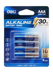 Deli 4 Piece AAA LR03 Alkaline Battery