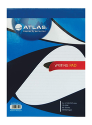 Atlas Writing Pad, 80 Sheets, 70 GSM, A4 Size, AS-PWA487111, Blue/White