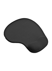 Soft/Smooth Mouse Pad with Gel Wrist Support, Black