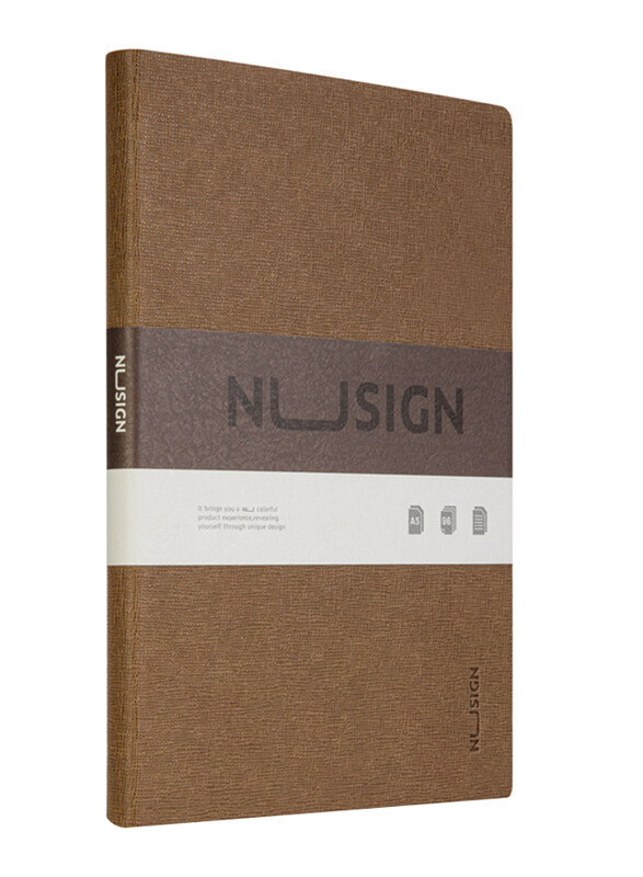 

Deli Nusign Notebook, 96 Sheets, A5 Size, 100143595, Brown