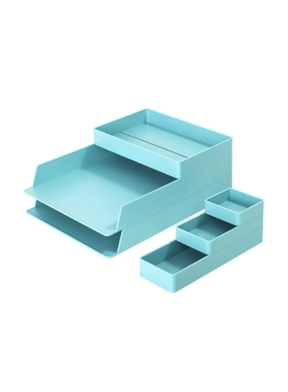 

Nusign NS001 324x239x45mm Desk Organizer, Light Blue
