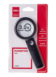 Deli 3X Magnifier, Black