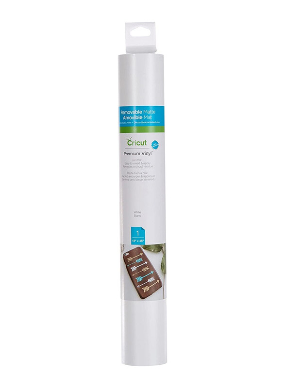 

Cricut Premium Vinyl Remvbl Roll, 12 x 48 Inch, White