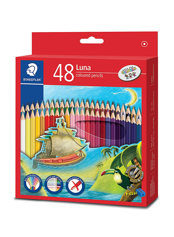 Staedtler Luna Colouring Pencils, 48 Pieces, Multicolour
