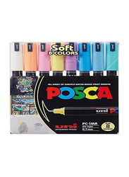 Uniball 8-Piece Posca PC1MR Extra Fine Bullet Tip Pen Set, Multicolour