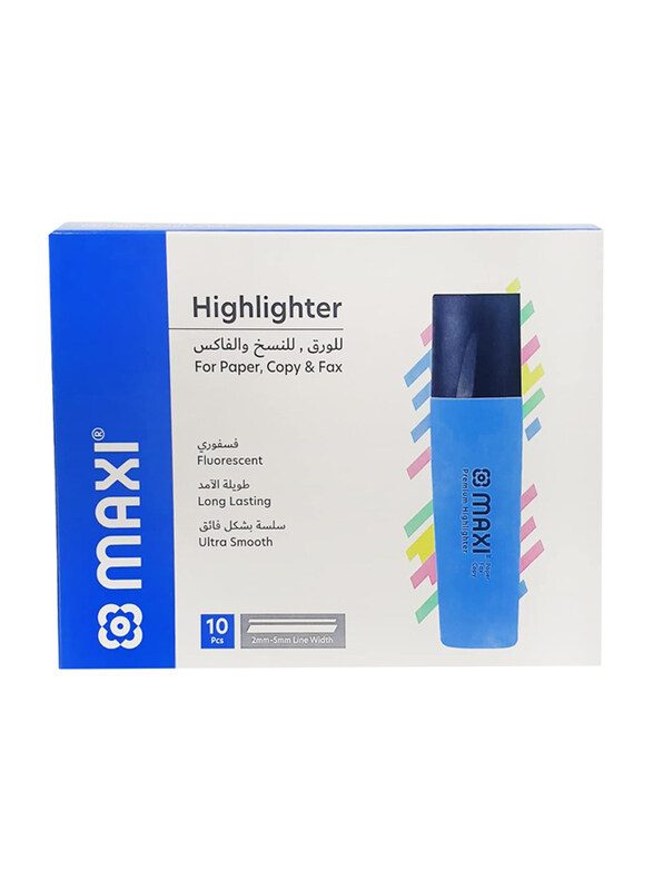 

Maxi 10-Piece Ultra Smooth Highlighter Set, Blue