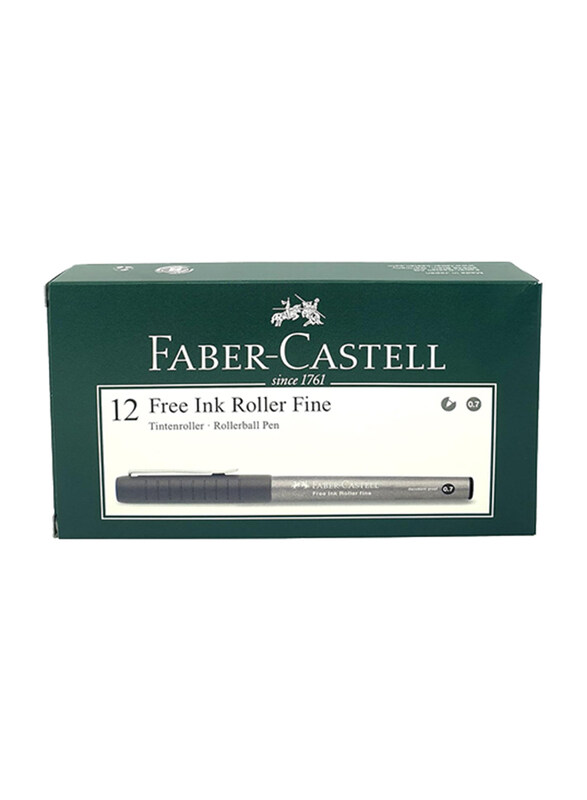 

Faber-Castell 12-Piece Ink Roller Vision Consu Pen, 0.7mm, Black