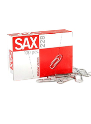 Sax Paper Clip, 20mm, 100 Pieces, Silver