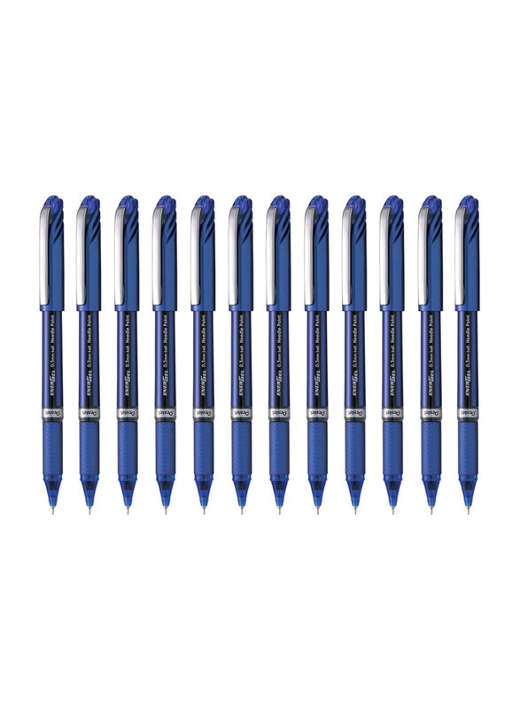 

Pentel 12-Piece Energel Needle Tip Pen Set, 0.5mm, Blue