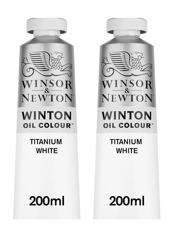 

Winsor & Newton Oil Colour Tube, 2 x 200ml, White
