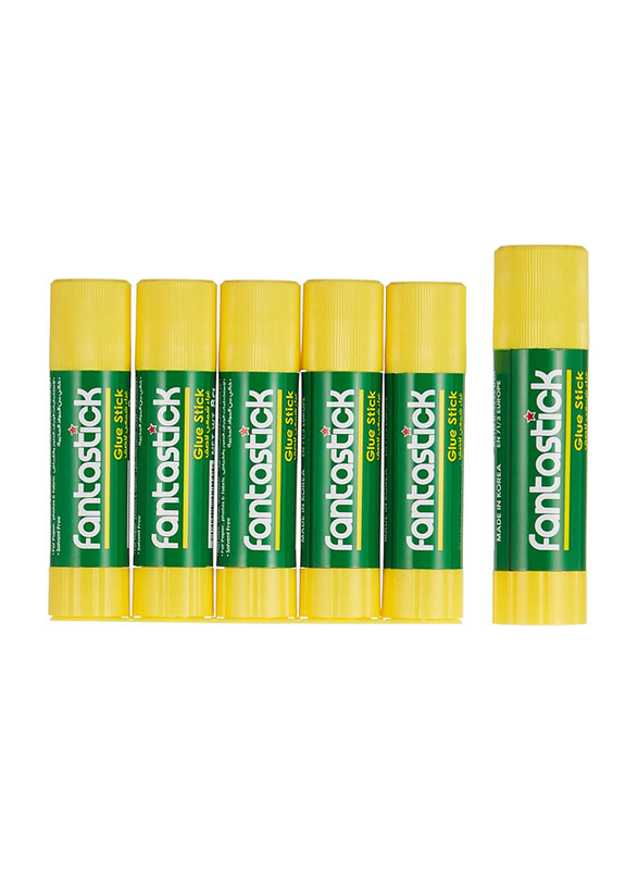 

Fantastick Glue Stick, 6 Pieces, Yellow