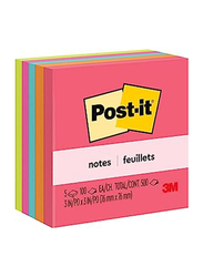 3M Post-It Neon Notes, 76mm, 5x100 Sheets