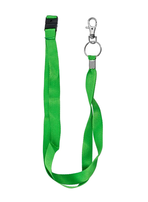 

Lanyard with Safety Clip & Hook, Green