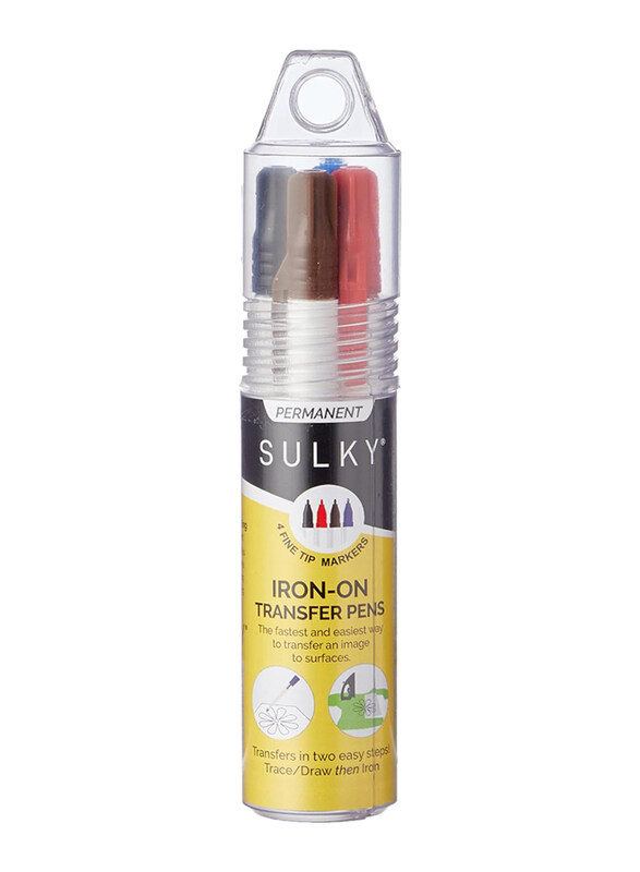 

Sulky 4-Piece Iron On Transfer Pen Permanent Marker Set, Multicolour
