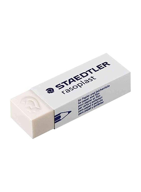 Staedtler Raso Plast Pencil Eraser, Large, White