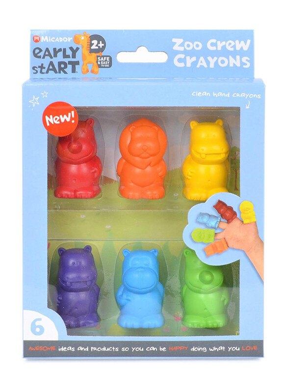 

Micador Early Start Zoo Crew Crayons, 6 Pieces, Multicolour