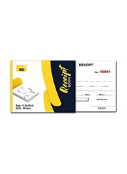 PSI Receipt Book, 12.5 x 10cm, 3 Pieces, PSCIRB, Multicolour