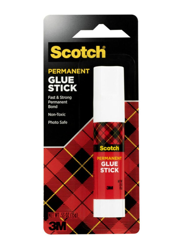 

3M Scotch Glue Stick, 6015, 15g, Red/White