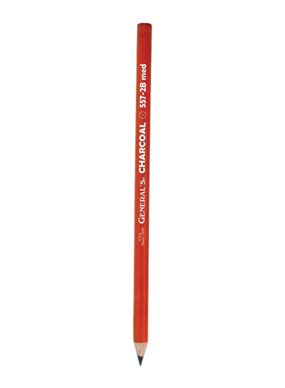 

General's Charcoal Pencil, 557-2B, Orange