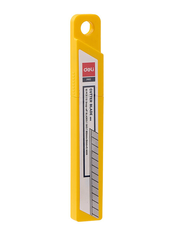

Deli Pro Cutter Blade, 9mm, 10 Pieces, Yellow