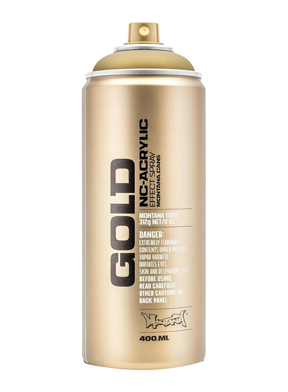 

Montana Gold Metallic Spray Paint, 400ml, Gold Matte