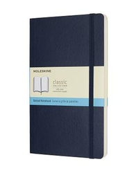 Moleskine Classic Soft Cover Notebook with Large Dotted, 192 Sheets, 5 x 8.25 Inch, Blue