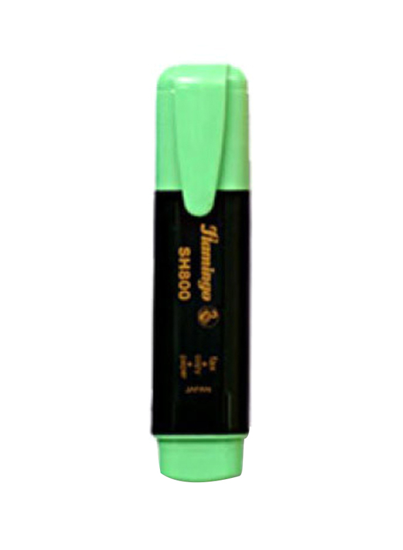 Flamingo Chisel Tip Text Highlighter, 10 Pieces, Green