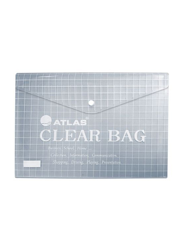 Atlas Portable File Folder, Clear