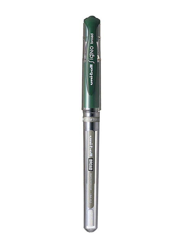 Uniball Signo 1mm Broad Rollerball Pen, Green