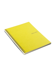 Fabriano Ecoqua Spiral Notebook, 70 Sheets, 85 GSM, A4 Size, Lime