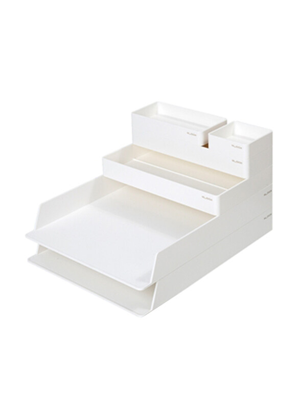 

Nusign NS001 324x239x45mmDesk Organizer, White
