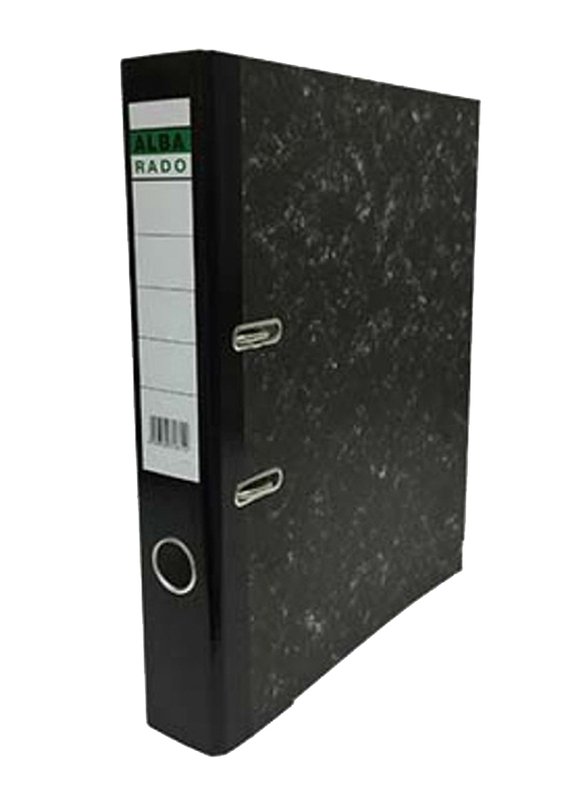 Alba Rado Full Size Narrow Box File, 4cm, Black