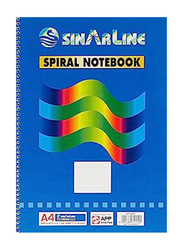 Sinarline Spiral Notebook, 70 Sheets, A4 Size, Blue