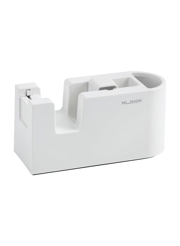 

Nusign Semi Automatic Cutting Tape Dispenser, NS123, White