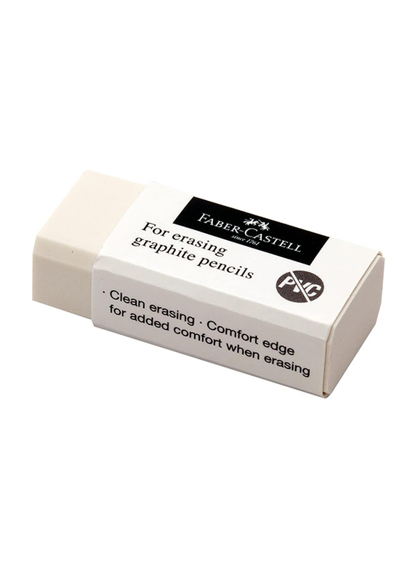 Faber-Castell Pencil Small Eraser, White