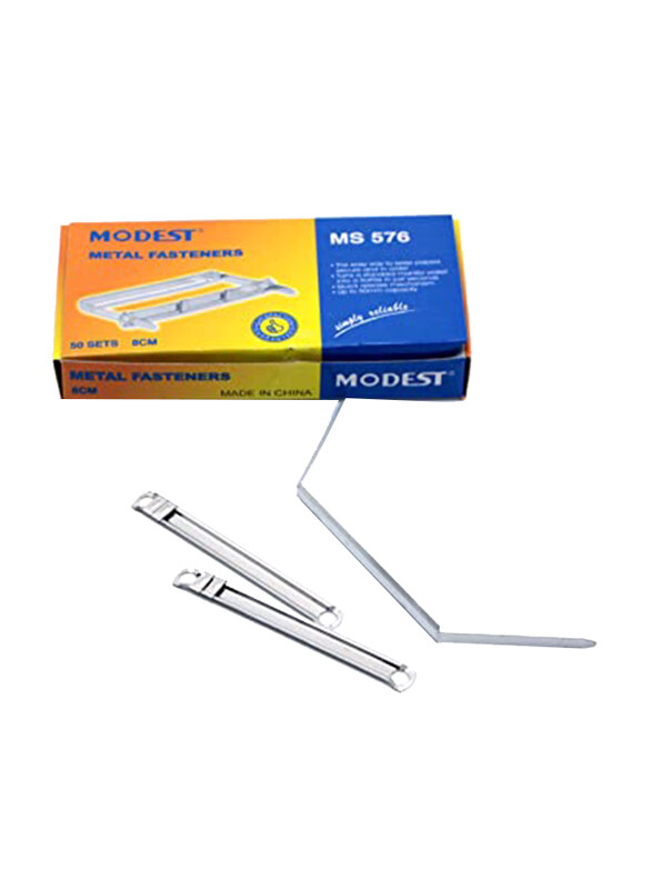 

Modest Metal Fastener, 50 Pieces, Silver