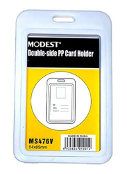 Modest Double-Sided PP Portrait Card Holder, 54x85mm, Clear