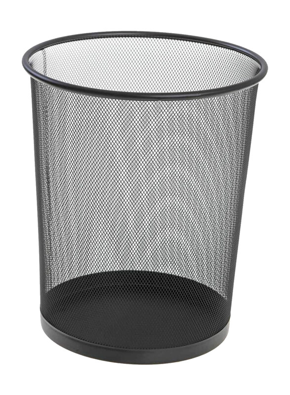 

Generic Metal Mesh Trash Bin, Big, Black