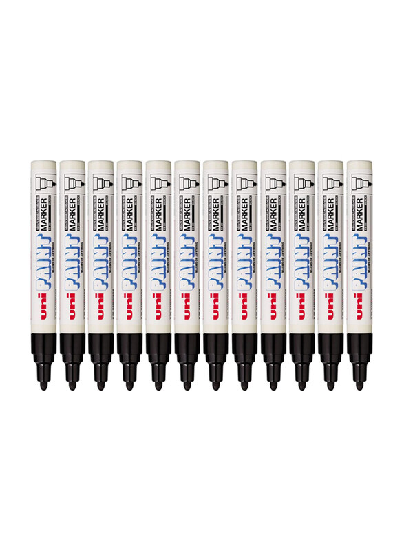 

Uni Mitsubishi Bullet Tip Paint Marker, 12 Pieces, Black