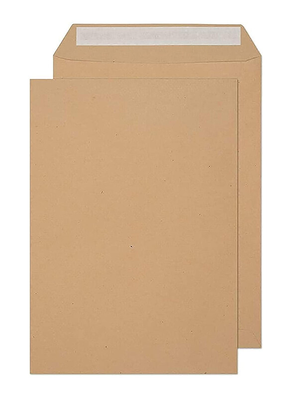 

FIS Peel & Seal Envelopes, 100 GSM, A4 Size, 50 Pieces, 324 x 229mm, Brown