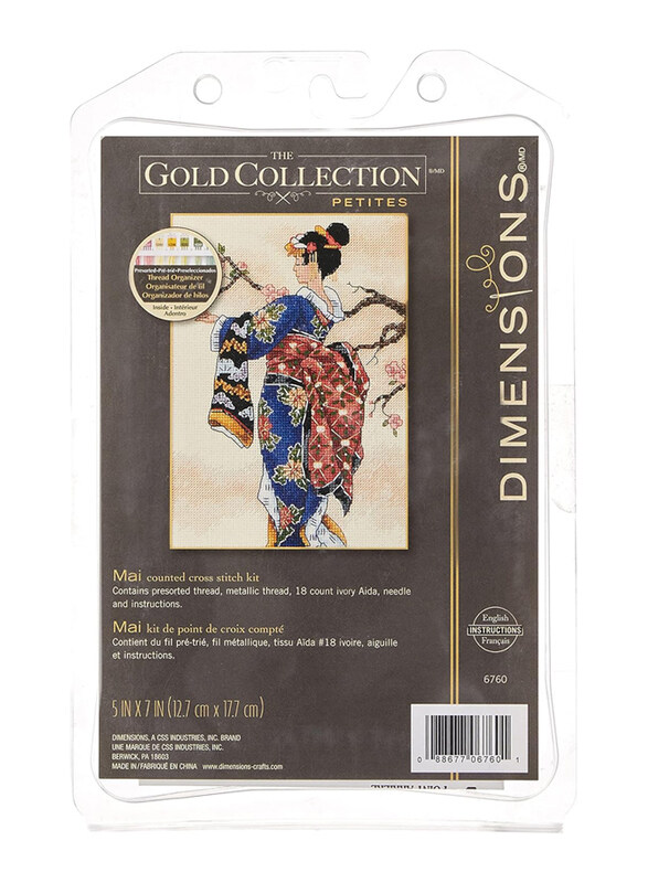 

Dimensions Cross Stitch Kit 5x7 Mai, Multicolour