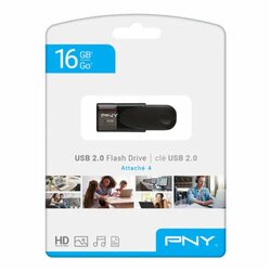 PNY 16GB USB Flash Drive, Black