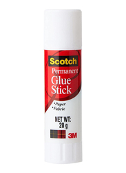 3M Scotch 20g Permanent Glue Stick, White