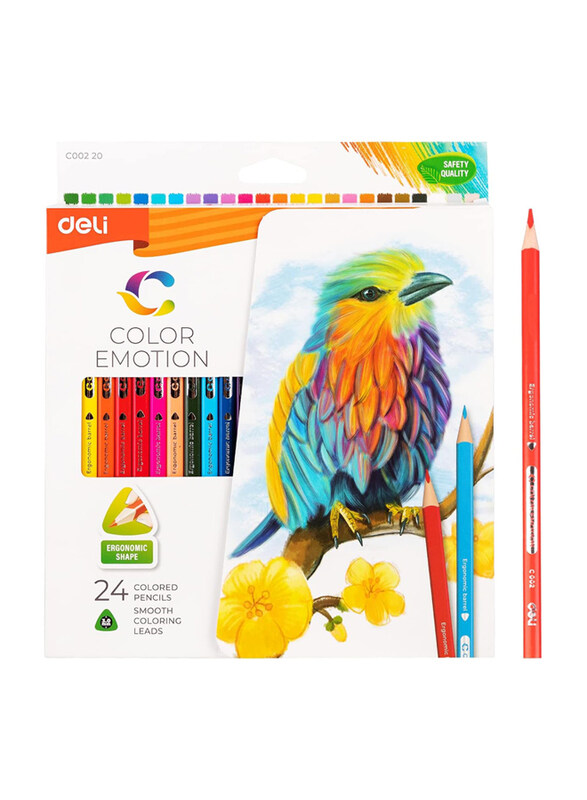 

Deli EC00220 Coloured Pencil Rich Colours, Multicolour