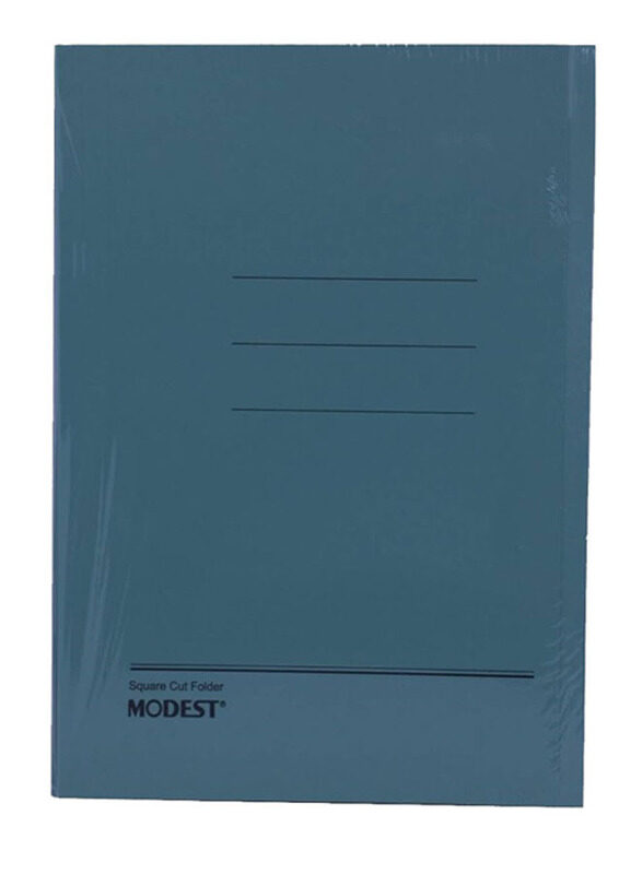 

Modest Squarecut Folder F/s without Fastener, 50 Pieces, Blue