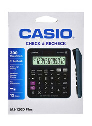 Casio 12-Digit MJ-120D Plus Desktop Basic Calculator, Black