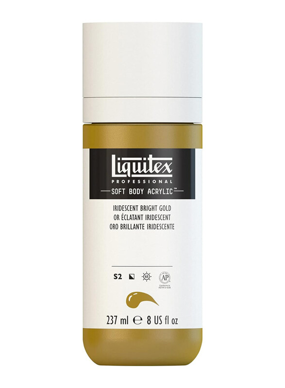 

Liquitex Professional Soft Body Acrylic Colour, 237ml, Iridescent Bright Gold